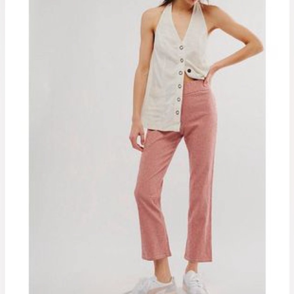 NWT Free People In My Feelings Gingham Pants